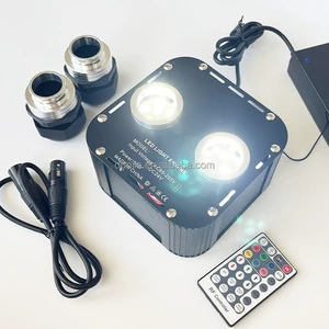 2 Large Ports 50W LED Fiber Optic Light for Star Ceiling Pool Spa Deck Floor DMX APP Fibre Optical Illuminator Device