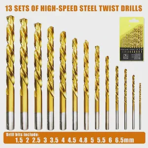 Metric Drill Bits Set13PCS (3/16'-1/2') Tip Work Glass Metal Tile Concrete Professional Masonry Drill Bits Auger Electric Bits