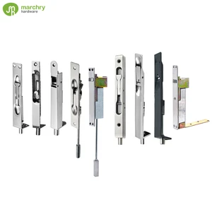 High Quality Different Types Slide Automatic Flush Bolt Customized Size Stainless Steel Lock Concealed Flush Door Bolt