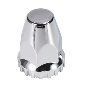 ABS Chrome Plastic 33mm Flat Top Screw-on Lug Nut Covers for Semi Trucks