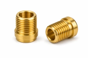 Custom CNC Lathe Machining Brass Threaded Bushing for Precision Instruments Fast Prototype Swiss CNC Turning Parts