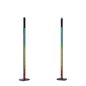 Hot Sale Effect Recognition Light Rgb Music Audio Led Light Smart Floor Lamp Rhythm Colorful Lighting