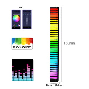 USB Rechargeable RGB Voice Control LED Music Light Remote Control Living Room-Modern Design Dimmable Rhythm Synced 2-Year