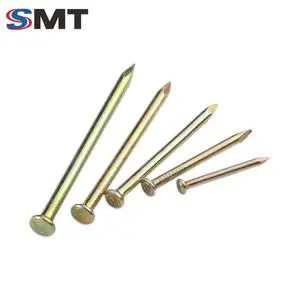 Premium Yellow Galvanized Steel Nails Anti Rust Corrosion Resistant Durable Ideal for Construction Furniture Assembly