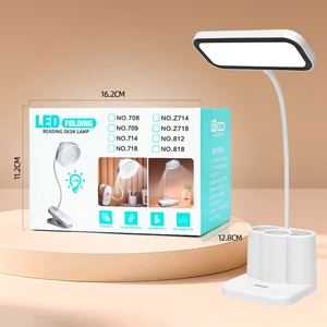 Reading Light Simple Three Color LED Touch Control Chargeable Desk/Table Lamp with ABS Material for Home Use