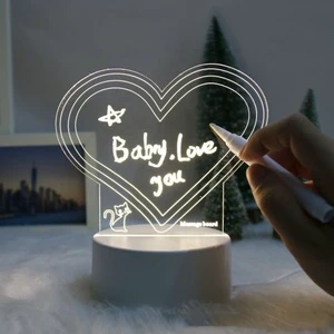 Customized Night Light for Gift Effect Acrylic 3d Decoration Led Illusion Lamp With High Quality DIY Night Lamp Birthday Gift