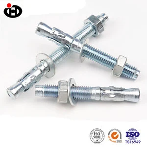 Carbon Steel Zinc-Plated Blue White Drop in Anchor Sleeve Expansion for Drywall Fixing Removable