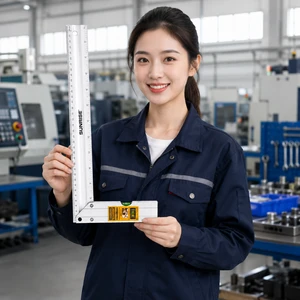 Factory Price Aluminum Alloy Angle Square Ruler Multi-Specification Precision L Square Level Measurement Tool 0.5mm Accuracy