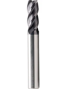 4-bladed 50-degree Tungsten Steel Cemented Carbide Milling Cutter with ASM Coating HRC50 6/8/10/16/20*150-200mm Lengthened