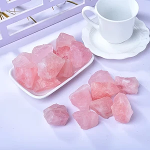 Madagascar Natural Pink Rose Quartz Rough Bulk Raw Crystals Irregular Unpolished 2-10cm High Quality Feng Shui Home Decor