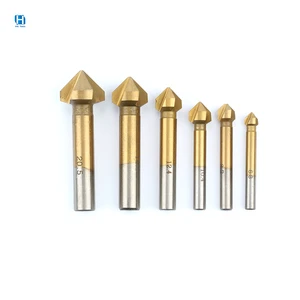 Wholesale DIN335C 90 Degree 3 Flutes HSS Chamfer Metal Countersink Drill Bit for Chamfering and Deburring and Counter Sink