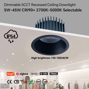 Aluminium Led Downlights 40W Dimmable Smart Dali Recessed Mounted Spot Modern Indoor Lighting 4 Inch New Design Downlight