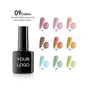 Free Sample 2024 Nail Salon Special Nail Polish Gel 120 Color on Solid Gel Gel Enamels for Professional Nails