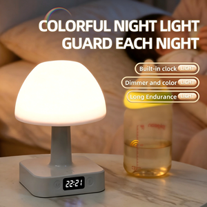 Sourcefactory Direct LED Rechargeable Bedroom Light Clock Night Light RGB Battery Eye Protection Remote Control Light