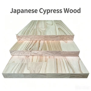 Unfinished Natural Hinoki Cypress Wood Lumber Board for Sauna Room Cabinet Wardrobe