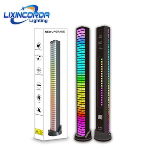 Smart Night Light Music Level Indicator Light 32 Colorful Led Beads USB Pick up the Sound Voice Control Synchronous Rhythm Light