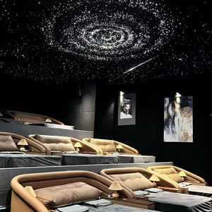 LED Fiber Optic Light Starry Sky Full Ceiling for Home Decor Living Room Bedroom Home Theater Izakaya Restaurant Plastic IP65