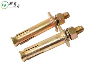 High-Strength Carbon Steel Expansion Bolt Gecko Light Body Brick Inner Expansion Screw Four-Piece Three-Piece M6 Thread 50kg