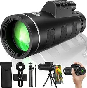 High Power BAK-4 Prism Monocular Telescope Long Rang Monocular With Tripod Phone Holder Hunting Hiking Camping Tourist Telescope