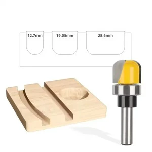 Shank Bowl and Tray Router Bit Milling Cutter Ball Bearing Dish Carving Woodworking Tool for Furniture and Carpentry L26