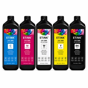 1000ml Hard Soft LED UV Ink for Epson I3200 XP600 I1600 TX800 L805 1390 DX4 DX5 DX7 UV Printer Ink UV Curing Ink for Ricoh Gen5