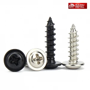 Metric Pan Head Carbon Steel Self Tapping Screw 45mm Length Phillips Drive Zinc Plated Self-tapping Screws