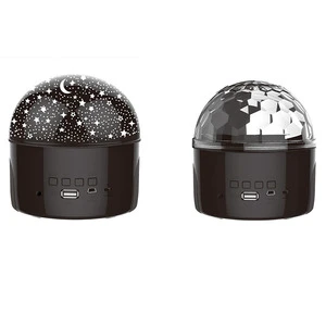 Sound Activated Ktv Stage LED Lamp Crystal Magic Ball Party Club Speaker Led RGB Bulb Usb Power Music Atmosphere Night Light