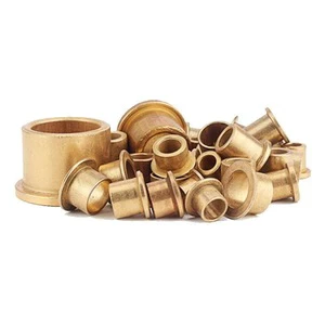 Inner Diameter 4 5 6 8 10 Powder Metallurgy Flange Oil-containing Brass Bearing Sleeve Step Shoulder Type Stop Edge Bushing