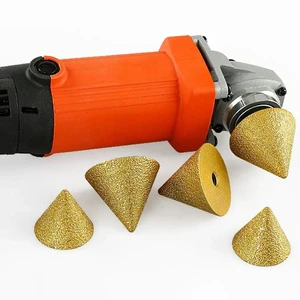 TGS Hot Sale 38/50mm Drill Bits Thread Diamond Beveling Chamfer Bit Cone Carve Polishing Grinding Wheel for Porcelain Tiles