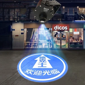 150W LED IP65 Waterproof Outdoor Projector Light Shop Sign Brand Advertising 4-Picture Change Aluminum Lamp Body ROHS Certified