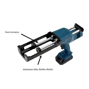 400ml/ 600ml 1:1 Electric Dual Compent Injection Gun Double Barrel Battery Silicone Caulking Gun