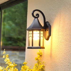Modern Classic LED Wall Light IP56 Waterproof Outdoor Garden Decor Lamp with Premium Glass & Aluminum Construction High CRI 95
