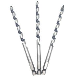 ATI-Carbon Steel Auger Drill Bit Black and White Finish for Wood Drilling