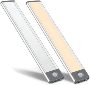 Type C LED Bar Night Light Modern Motion Sensor Dimmable Detector Cabinet Lamp Portable Induction Wall Mounted Kitchen Room