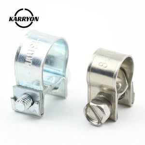 Mini Clamp Stainless Steel Hose Clmap Zinc Plated Hose Clamp Tighten The Fuel Pipe