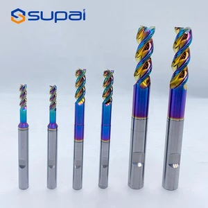 SUPAL Multi-Spec High Performance Carbide End Mill CNC Milling Cutter for Aluminum Metalworking Wear-Resistant Cutting Tool