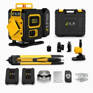 High Precision Digital Spirit Level With Laser LCD Display Auto Calibration Shockproof Portable for Flooring Installation