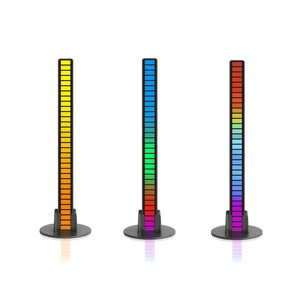 RGB Rechargeable Voice Control LED Music Level Light Pickup Lamp Rhythm Lights High Quality
