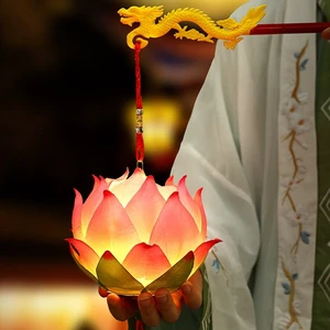 Wholesale Hot Product Traditional Lotus Lantern Colorful Lanterns for Decorate Cheap Price