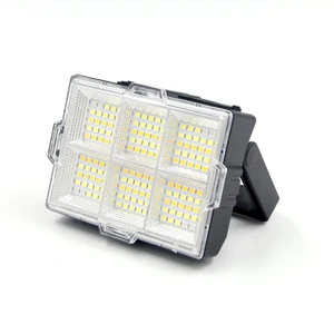 Professional Worklight Adjust Bracket Work Light Solar Charging LED Red Blue Warning Light Magnet Hook Rechargeable Work Light