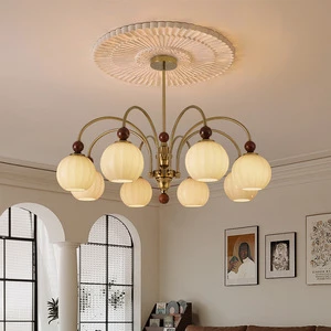 Antique Chandeliers & Pendant Lights French Hall Main Lamp Bedroom Lamp LED Gold Body Living Room Chandeliers