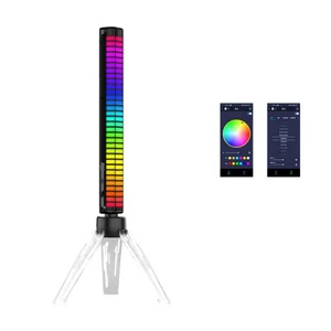 Visible Music Car Sound Light RGB LED Rhythm Pickup Lamp 3D Screen Atmosphere Light Bar Ambient Lights ABS Material DC 5V Manual
