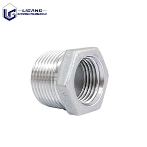 Factory Direct Ready to Ship SS316 Corrosion Resistant Global Oil Gas Refinery Facility Plumbing Infrastructure Threaded Bushing