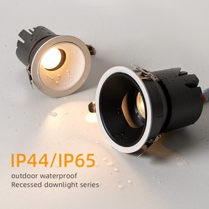 Aisilan Water Proof IP65 Dali Dimmable Spot Light Anti-Glare Adjustable Recessed Led Frameless Trimless DownLight Lighting