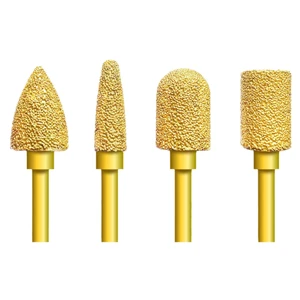 Brazed Diamond Abrasive Disc Conical Bullet Shape Electric Drill For Cast Iron Cylindrical Hole Saw Bit
