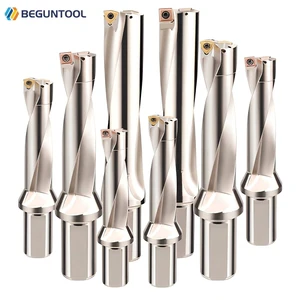 BEGUN U Drill Indexable High Speed 2D/3D/4D/5D Carbide Milling Drill Bit with WCMT WCMX SPMG Inserts