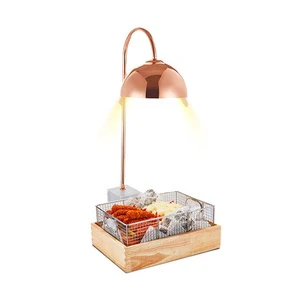 Newest Table Buffet Carving Station White Rose Gold Copper Infrared Food Heat Preservation Lamps for Catering Food Heater Lamps