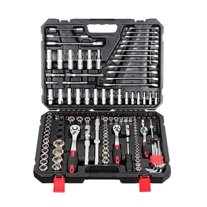 150PCS 1/2&3/8&1/4 Inch High Quality Iron Ratchet Handle & Combination Wrench Set for Auto Repair Hand Tool Kit OEM