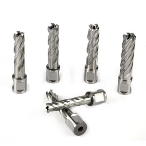HSS M2 Annular Cutter Magnetic Core Drill Bit Set With Weldon Shank for Drilling Stainless Steel Aluminum