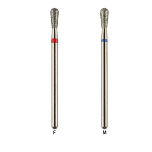 Wholesale Standard Size 3/32 Inch Longlife Cuticle Diamond Nail Drill Bit Set for Sale